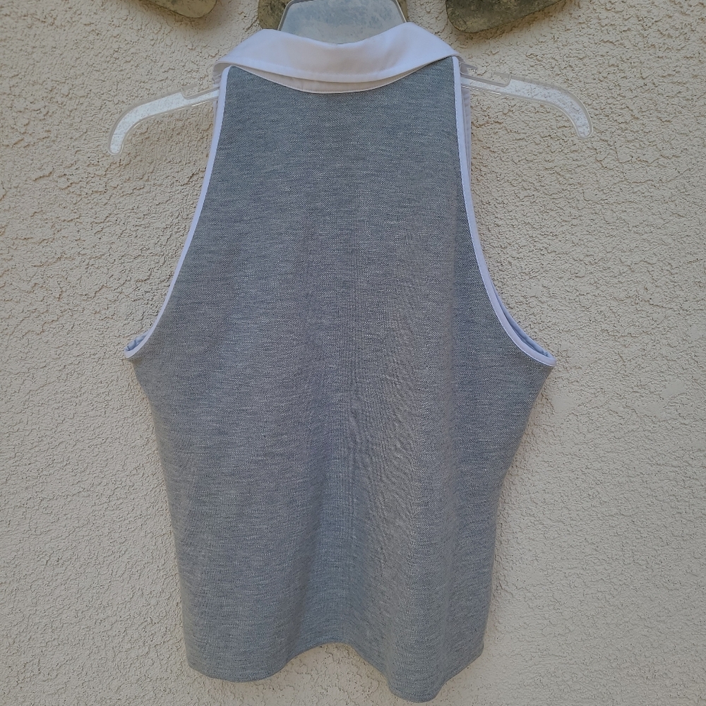 Racer back gray tee top - Picture 2 of 3